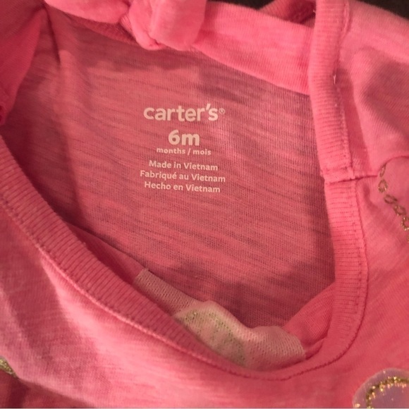 Carter’s Pink Seashell Onesie Size 6 Months - Picture 3 of 4